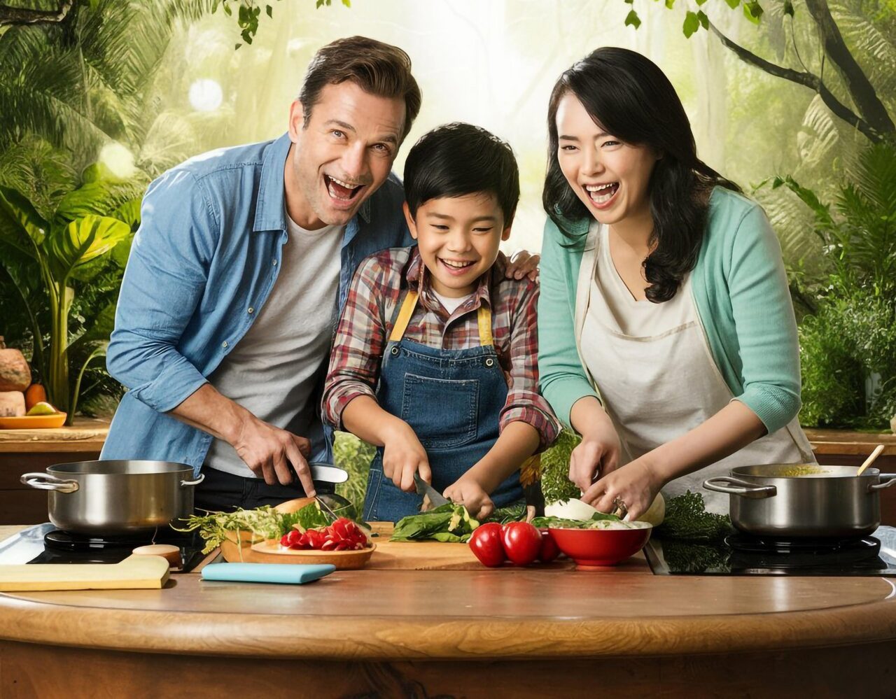 Familia compartiendo tiempo juntos, representando un hábito diario positivo.