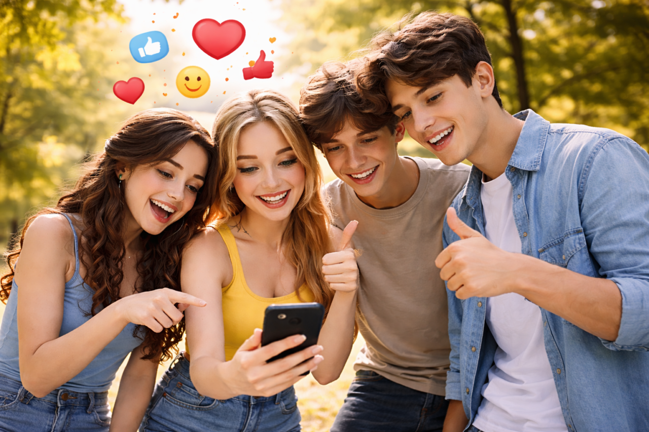 El uso de redes sociales